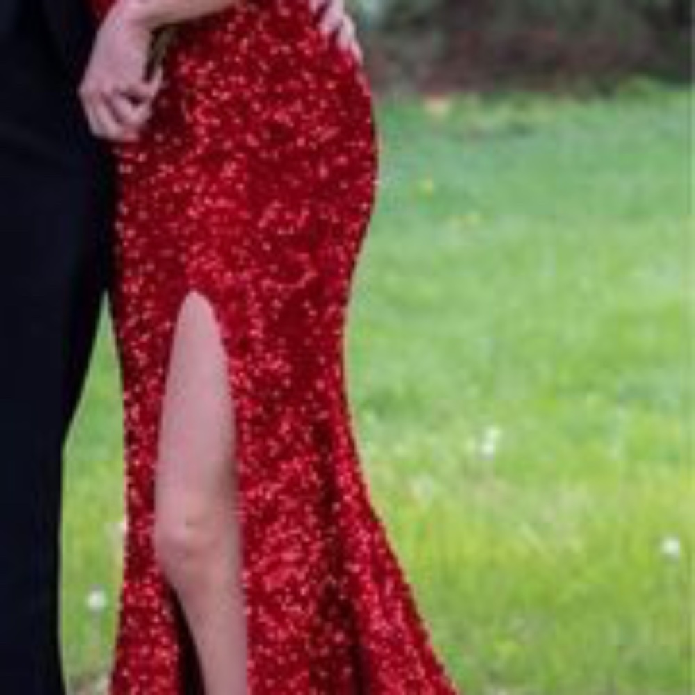Amarra Red Sequin Prom/Pageant  Dress